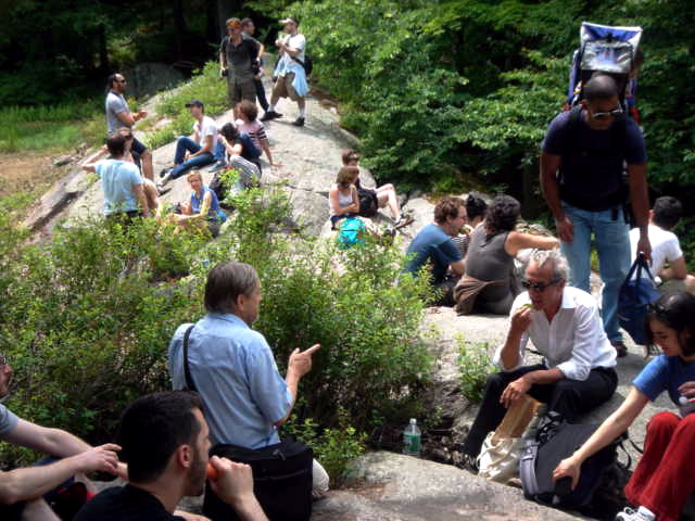 Fischli/Weiss discussing during a short break