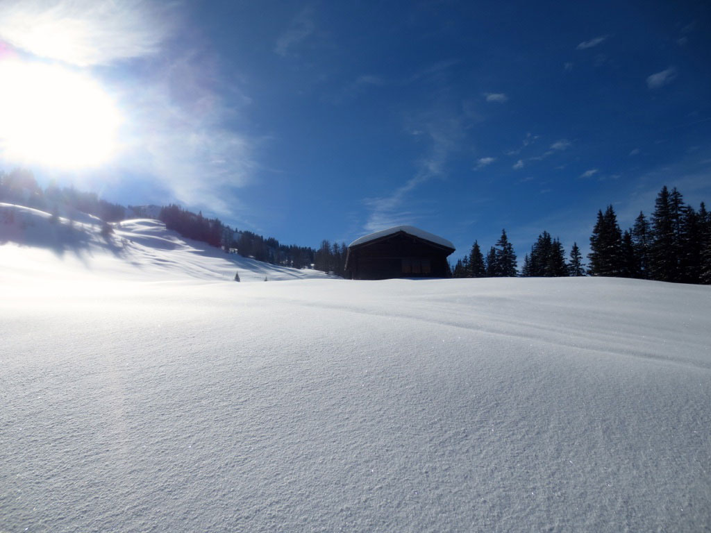 Mountain lodge on Blattistafel