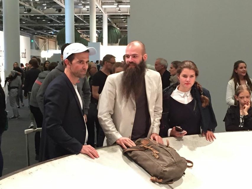 With Julius von Bismarck, Art Basel Unlimited, Basel, 2015